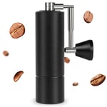 TIMEMORE Chestnut C3 MAX PRO Manual Coffee Grinder with Foldable Handle, Stainless Steel Conical Burr Coffee Grinder, Hand Coffee Grinder with Adjustable Setting, for Pour Over Drip Coffee - Black