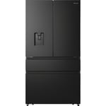 Hisense 579 Litre PureFlat French Door American Fridge Freezer - Bla RF749N4SWFE