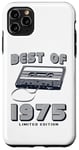 Coque pour iPhone 11 Pro Max Retro Best of 1975 Mixtape Vintage 50th Birthday Design