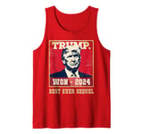 Funny TRUMP Vance WON BEST EVER SEQUEL The Return Comeback Tank Top