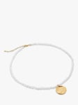 Monica Vinader Capri Gold Vermeil Mini Pearl Necklace