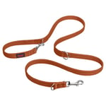 Laisse éducative HALTI - 7 Fonctions Conçues pour Vous Aider a Éduquer et Promener Votre Chien, Laisse de Dressage de Chien à Double Extrémité pour Chiens et Chiots (Taille S, Orange Brûlé, 2m)