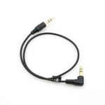 3-Pole 3.5mm Jack Audio Stereo AUX Headset Cable Extension Angle 30 cm