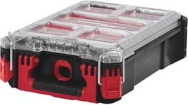 PACKOUT Compact Organiser Case Red Durable Storage Box for Tools Accessories