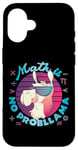 Coque pour iPhone 16 Math is No ProbLlama Jeu de mots amusant en forme de lama