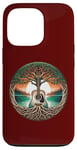 Coque pour iPhone 13 Pro Folk Music In Nature By A Lake Guitare acoustique hippie