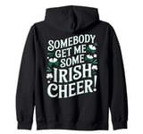 Funny Saint Patricks Day Irish Pride Shamrock Lucky Green Zip Hoodie