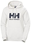 Aux femmes Helly Hansen W HH Logo Hoodie L Blanc et crème