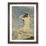 Big Box Art The Sirens by John Macallan Swan Framed Wall Art Picture Print Ready to Hang, Walnut A2 (62 x 45 cm)