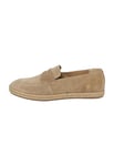 acalmar Homme Mocassins Penny en Daim, Beige, 44 EU