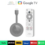 Homatics Dongle G 4K Google TV WiFi Mediaplayer with Voice Remote Control Grey