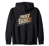 Holy Book for Bible Lovers and Jesus Costume Fans Zip Hoodie