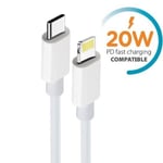 Baseus pikalatauskaapeli USB Type C - Lightning 20W Virtalähde näytön tehomittarilla 2m musta (CATLSK-A01)