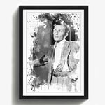 Arty Pie Framed Print Black A2 (24.5x18 Inch) Frank Sinatra (1) V3, Wood, Multi-Colour, 60 x 42 x 2 cm