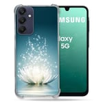 Cokitec Coque Renforcée pour Samsung Galaxy A16 5G Fleur Lotus Blanc