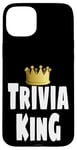 Coque pour iPhone 15 Plus Gagnant de la couronne de Funny Trivia King Night Game Player Lover