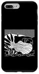 Coque pour iPhone 7 Plus/8 Plus Line Art Poisson & Ichtyologiste Marbre Gobie