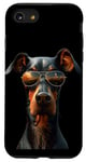 Coque pour iPhone SE (2020) / 7 / 8 Dobermann avec Lunettes de Soleil Motif Chiens Fiers