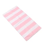 (Pink)Microfiber Beach Towel Stripe Fast Drying Soft Super Absorbent Sand B