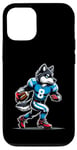 Coque pour iPhone 12/12 Pro Wolf Football américain pour garçons