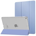 MoKo Étui Smart Cover pour New iPad 9ème Génération 2021, Étui à Rabat avec Support et Semi-Transparent Protecteur pour iPad 8e Génération 10.2" 2020/iPad 7e Génération 10.2" 2019, Lavande Violette