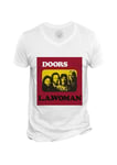 T-Shirt Homme Col V The Doors Jim Morrison Album Cover L.A. Woman Rock 70's