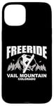 Coque pour iPhone 15 Plus Snowboard Freeride Vail Mountain Colorado