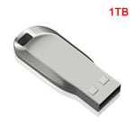 USB 3.0 2TB Flash Drive Pendrive Höghastighets Data Minneslagring Flash Disk Stick db Silver Silver 1TB