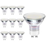 LEDYA GU10 LED Light Bulbs, 30W Halogen Bulbs Equivalent, 4W, 320lm, 3000K Warm White, 120° Beam Angle, CRI>80, AC 220-240V (Pack of 10)