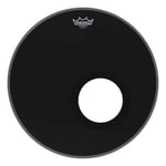 Remo P3-1018-ES-DM Powerstroke P3 Ebony Bass Drumhead - 5" Black DynamO, 18"