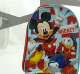 Disney sac à dos Mickey Donald rouge et bleu 31 x 25 x 10 cm env dès 3ans