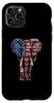 Coque pour iPhone 11 Pro Drapeau américain éléphant