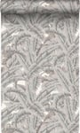 Origin Wallcoverings papier peint feuilles de palmier gris argileux - 53 cm x 10,05 m - 347439