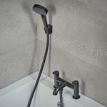 Hansgrohe Vernis Blend Bathroom Bath Shower Mixer Tap Twin Lever Modern Black