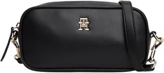 Tommy Hilfiger Sac à Bandoulière Femme Refined Camera Bag Petit, Noir (Black), Taille Unique