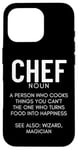 Coque pour iPhone 16 Pro Définition du chef Funny Cook Cooking Chefs