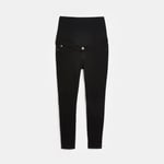 River Island Womens Jeans Denim Black Molly Maternity Mid Overbump Pants Bottoms