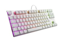 Sharkoon PureWriter TKL RGB - tastatur - QWERTZ - tysk - hvid Indgangsudstyr