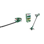 Bosch Electric Hedge Cutter EasyHedgeCut 45 Classic Green & Electric Grass Trimmer EasyGrassCut 23 (280 Watt, cutting diameter 23 cm, in carton packaging)