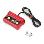 Gotrays - Plaque d'immatriculation de moto lumière 12V cadre décoratif arrière lumière numéro lumière Indicateur universel accessoires de moto, Rouge