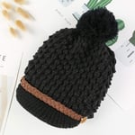 Fashionable hat Hat Women Knit Hat Winter Warm Plus Velvet Thickening Slouchy Knit Hat Snow Ski Caps