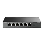 TP-Link Switch PoE (TL-SF1006P) 6 ports 10/100M, 4 ports PoE+, 67W pour tous les ports PoE, Boitier Métal, Installation facile, idéal pour créer un réseau de surveillance polyvalent et fiable