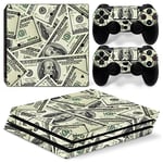 Morbuy PS4 Pro Skin Vinyl Autocollant Sticker Decal pour Playstation 4 Pro Console and 2 Dualshock Manette Set (US Dollar)