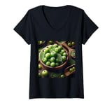 Womens Really Like Amla Fruit Indian Gooseberry V-Neck T-Shirt