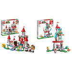 LEGO 71408 Super Mario Peach’s Castle Expansion Set, Buildable Game Toy for Kids & 71407 Super Mario Cat Peach Suit and Frozen Tower Expansion Set, Buildable Game with Castle Toy and Costume