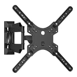 Suptek TV Wall Mount, Swivel Tilt Extend TV Wall Bracket for Most 26-60 inch Curved Monitor and Plasma TVs up to 31.8kg, Adjustable Heavy Duty Wall Mount, Max VESA 400x400mm