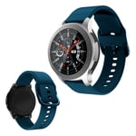 Samsung Galaxy Watch (46mm) silikoninen ranneke - Tummansininen