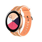 YOUZHIXUAN Smart watch series 22mm For Huawei Watch GT2e / GT / GT2 46MM Striped Silicone Strap(Orange) (Color : Orange)