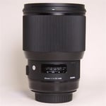 Sigma Used 85mm f/1.4 DG HSM Art Lens Canon EF