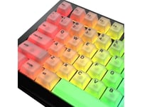 Glorious Glorious Polychroma V2 Keycaps, Ansi Layout (Us), Polycarbonat, Uv-Druck - Transparent